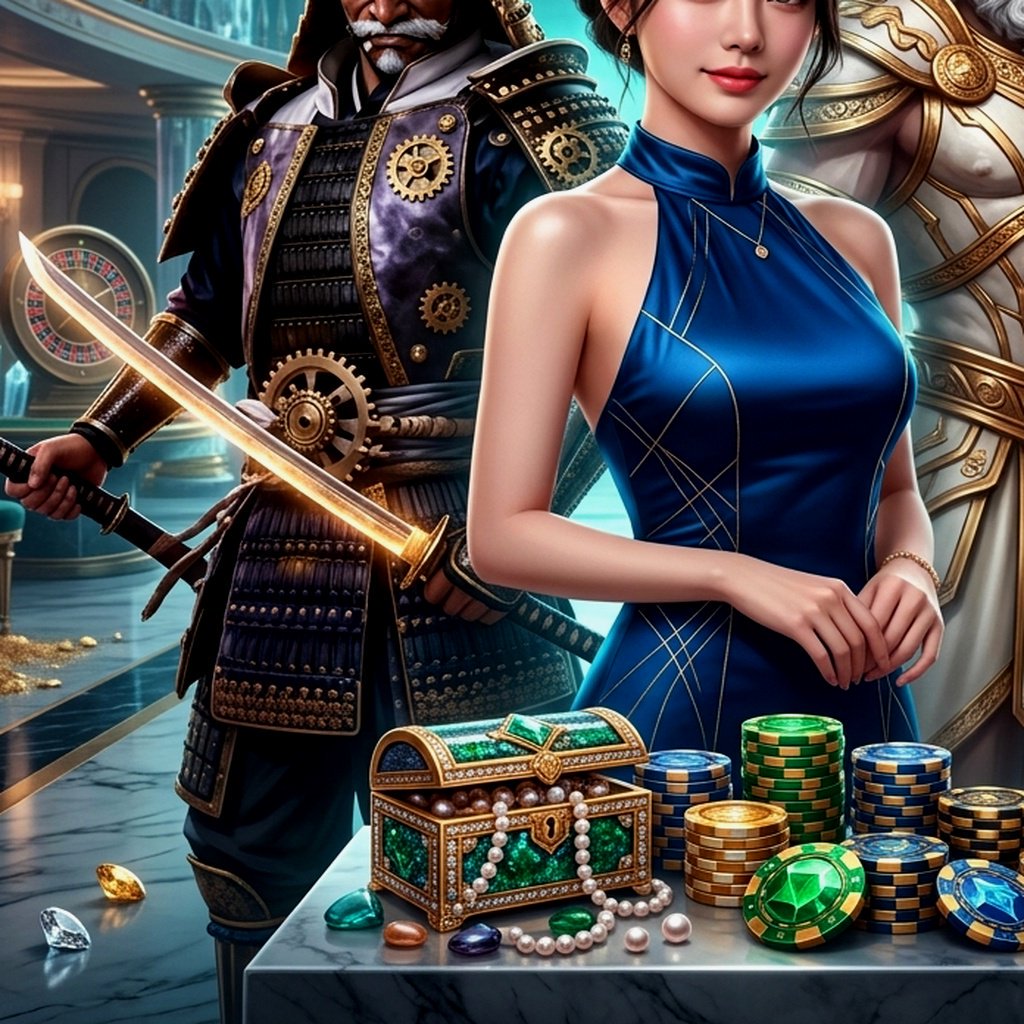 Giao diện trang chủ GO8FG Fortune Gems với kho báu và các biểu tượng trò chơi