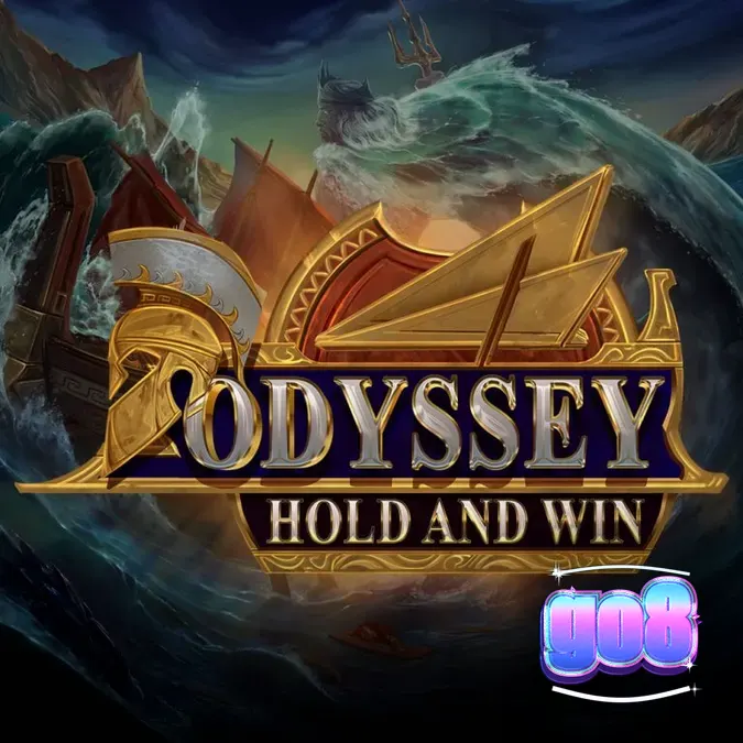 Bảng lưới 4x4 trong trò chơi Odyssey Hold and Win với chủ đề thần thoại Hy Lạp